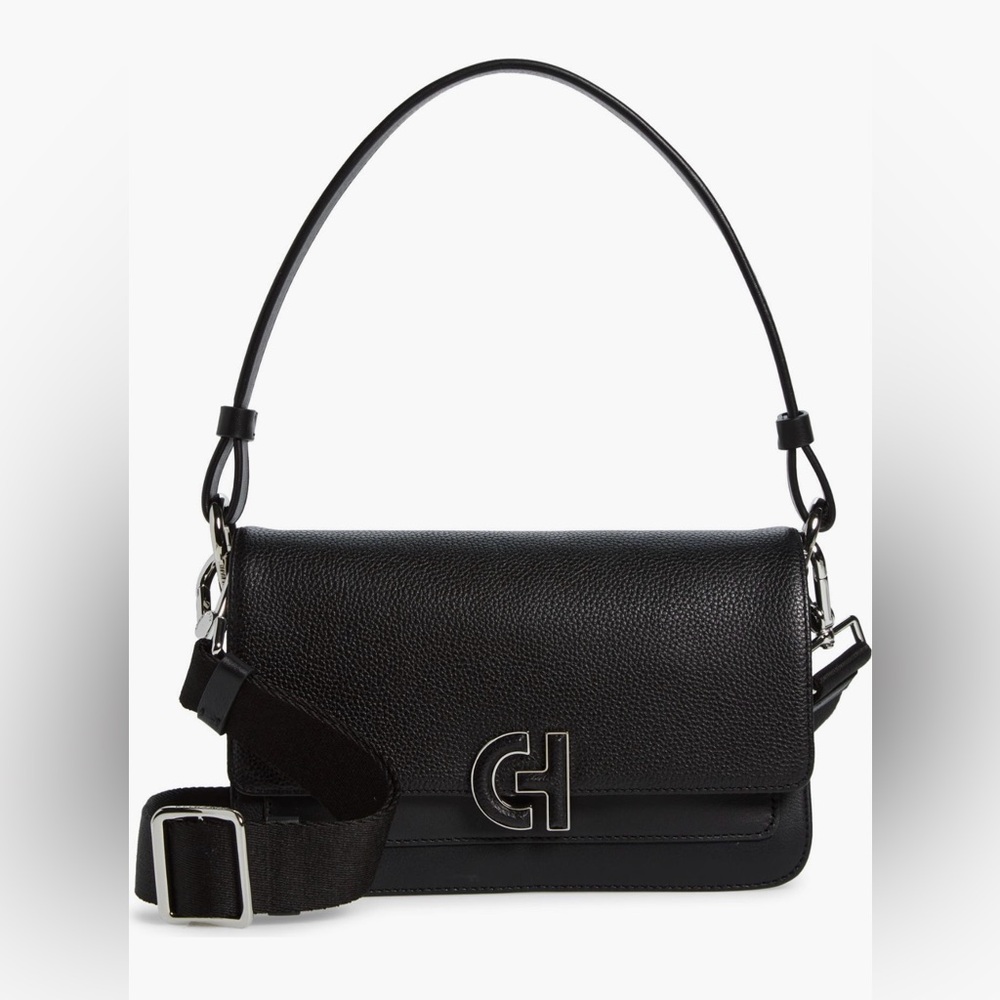 NWT Cole Haan Mini Leather Shoulder Bag - color Black